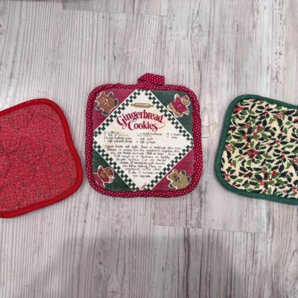 Set of 3 Christmas Pot Holders